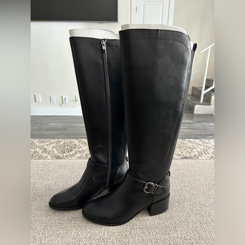 Nine West Caeleb Knee High Black Boots Size 6.5